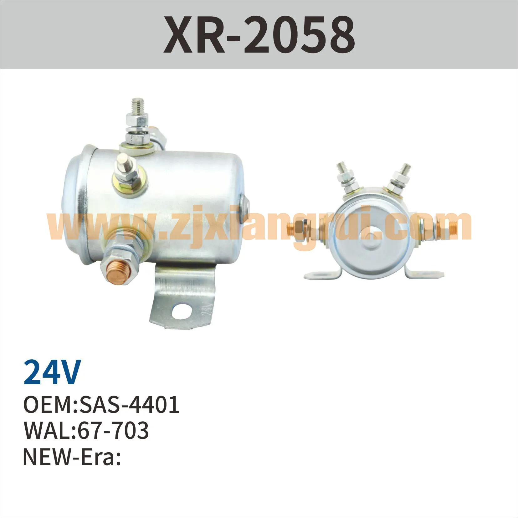 Starter Solenoid Switch Continuous Duty 4 Terminal